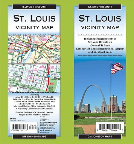 St Louis & Vicinity, Missouri-Illinois Regional Map [Map] GM Johnson - Wide World Maps & MORE!
