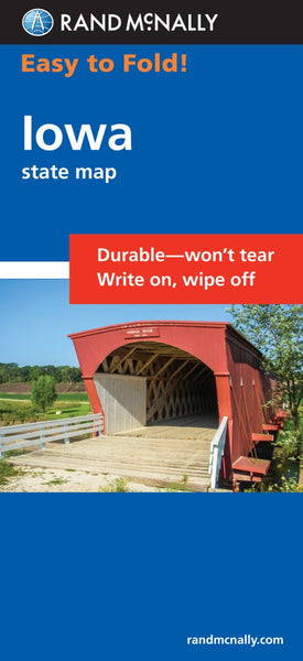Easy To Fold: Iowa (Rand McNally Easyfinder) - Wide World Maps & MORE! - Book - Rand McNally - Wide World Maps & MORE!