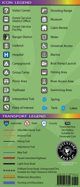 Arizona Hunt Unit 23 Map - Hunting, Fishing, Hiking, Biking, Recreation Map - Wide World Maps & MORE! - Map - Adventure iDiaz Maps - Wide World Maps & MORE!