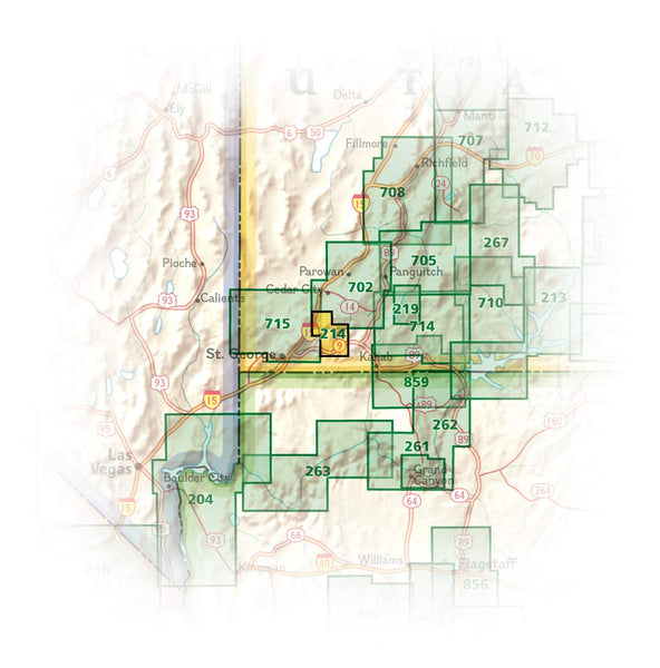 Zion National Park (National Geographic Trails Illustrated Map 214) - Wide World Maps & MORE! - Map - National Geographic Maps - Wide World Maps & MORE!