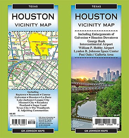 Houston & Vicinity, Texas Regional Map - Wide World Maps & MORE!