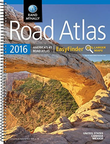 Rand McNally 2016 EasyFinderÂ® Midsize Road Atlas (Rand Mcnally Road Atlas Midsize Easy to Read) - Wide World Maps & MORE! - Book - Wide World Maps & MORE! - Wide World Maps & MORE!