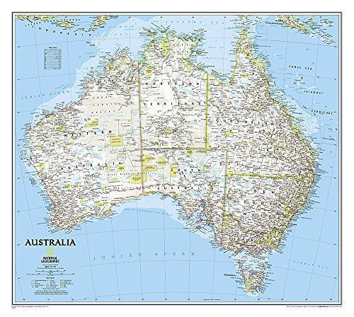 Australia Classic [Tubed] (National Geographic Reference Map) - Wide World Maps & MORE! - Book - National Geographic - Wide World Maps & MORE!