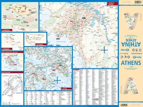 Laminated Athens Map by Borch (English Edition) - Wide World Maps & MORE! - Map - Borch - Wide World Maps & MORE!