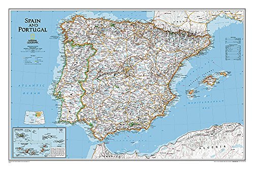 Spain and Portugal Classic [Laminated] (National Geographic Reference Map) by National Geographic Maps - Reference (2011-01-01) - Wide World Maps & MORE!