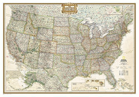 2012 United States Executive [Tubed] (National Geographic Reference Map) - Wide World Maps & MORE! - Map - National Geographic Maps - Wide World Maps & MORE!