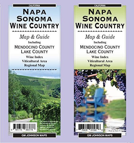 Napa & Sonoma Wineries Map - Wide World Maps & MORE! - Book - Wide World Maps & MORE! - Wide World Maps & MORE!