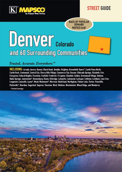 Denver Colorado Regional Street Guide Atlas-by Mapsco - Wide World Maps & MORE!