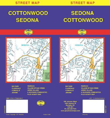 Sedona/ Cottonwood, AZ - Wide World Maps & MORE! - Book - Wide World Maps & MORE! - Wide World Maps & MORE!