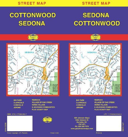 Sedona/ Cottonwood, AZ - Wide World Maps & MORE! - Book - Wide World Maps & MORE! - Wide World Maps & MORE!