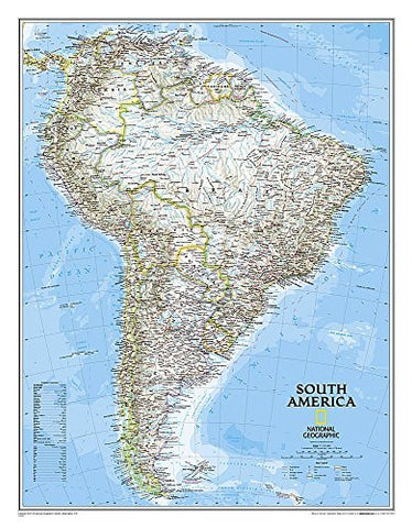 South America Classic [Paper/Non-Laminated] (National Geographic Reference Map) - Wide World Maps & MORE! - Map - National Geographic - Wide World Maps & MORE!