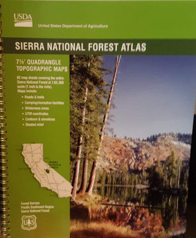 Sierra National Forest Atlas - Wide World Maps & MORE! - Book - Wide World Maps & MORE! - Wide World Maps & MORE!