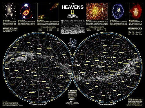 The Heavens [Laminated] (National Geographic Reference Map) - Wide World Maps & MORE! - Book - National Geographic Maps - Wide World Maps & MORE!