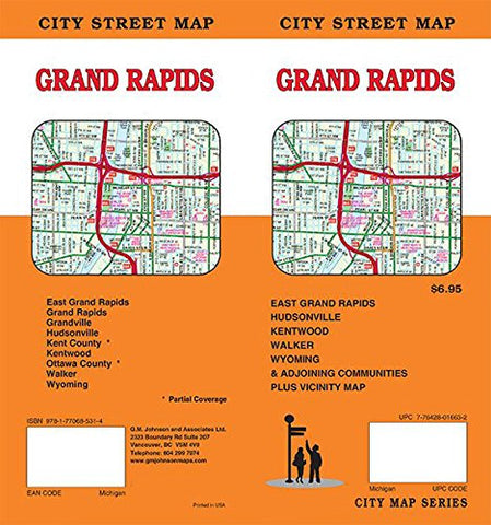 Grand Rapids Michigan Street Map - Wide World Maps & MORE! - Book - Wide World Maps & MORE! - Wide World Maps & MORE!