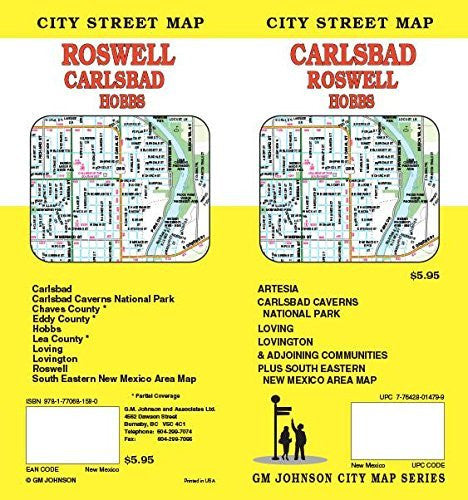 Carlsbad : Roswell : Hobbs - Wide World Maps & MORE! - Book - Wide World Maps & MORE! - Wide World Maps & MORE!