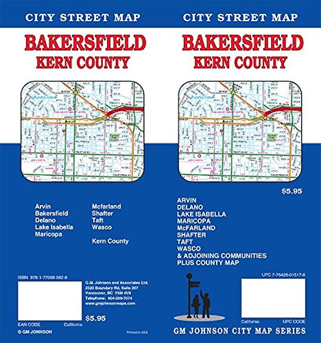 Bakersfield / Kern County, California Street Map - Wide World Maps & MORE! - Book - Wide World Maps & MORE! - Wide World Maps & MORE!
