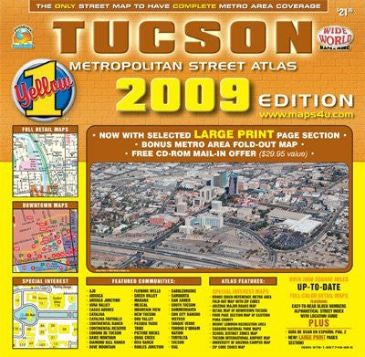Tucson Metropolitan Street Atlas Standard Edition - Wide World Maps & MORE! - Book - Wide World Maps & MORE! - Wide World Maps & MORE!
