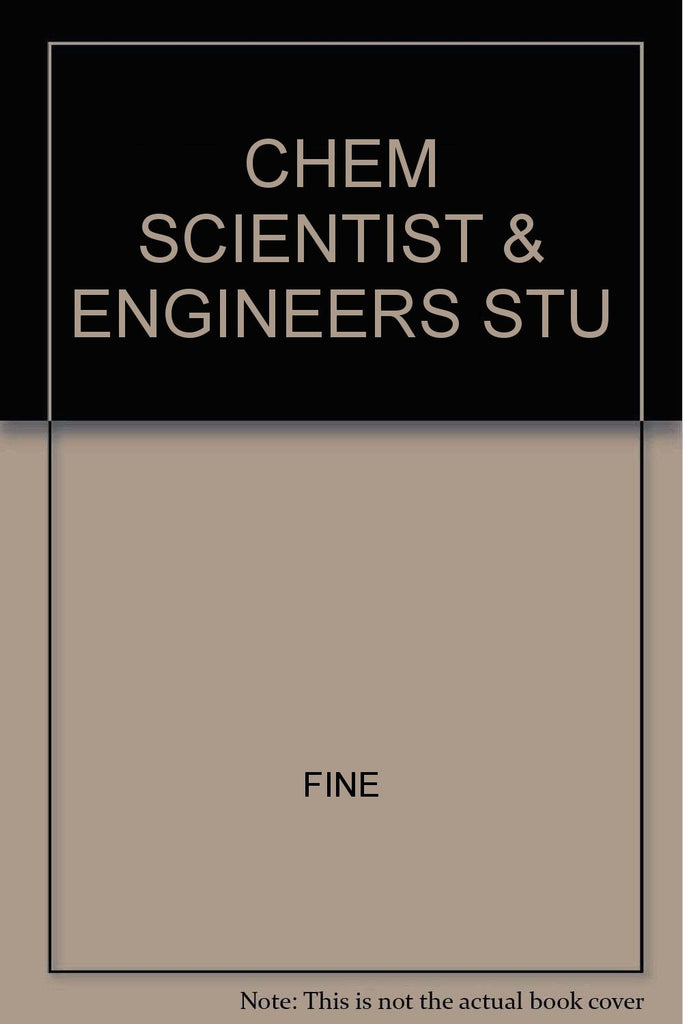 CHEM SCIENTIST & ENGINEERS STU [Paperback] FINE - Wide World Maps & MORE!