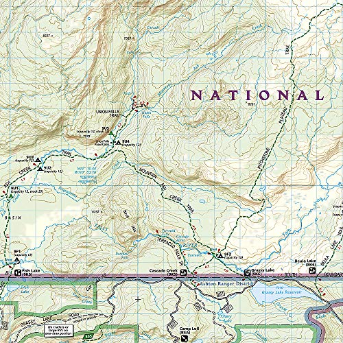 Old Faithful: Yellowstone National Park SW (Trails Illustrated Map, 302) - Wide World Maps & MORE!