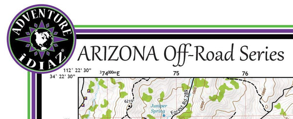 Battle Flat, Arizona / Off-Road Series - Wide World Maps & MORE! - Map - Adventure iDiaz Maps - Wide World Maps & MORE!