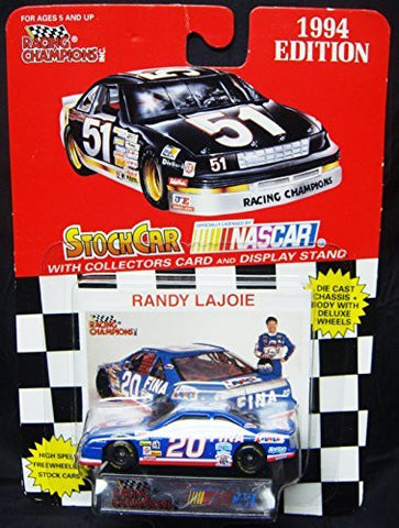 1994 Racing Champions #20 RANDY LAJOIE Nascar 1:64 Stock Car with Bonus Signature/Photo Card and Display Stand-New in Card - Wide World Maps & MORE! - Toy - Racing Champions - Wide World Maps & MORE!