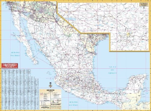 Universal Map 762538376 Mexico Wall Map - Wide World Maps & MORE! - Office Product - Universal Map - Wide World Maps & MORE!