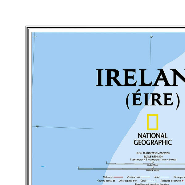 Ireland Classic [Tubed] (National Geographic Reference Map) - Wide World Maps & MORE! - Map - National Geographic Maps - Wide World Maps & MORE!