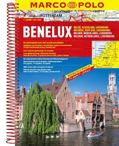 Benelux/Belgium/Netherlands/Luxembourg Road Atlas (Marco Polo Road Atlas) by Marco Polo Travel(January 8, 2014) Spiral-bound - Wide World Maps & MORE!