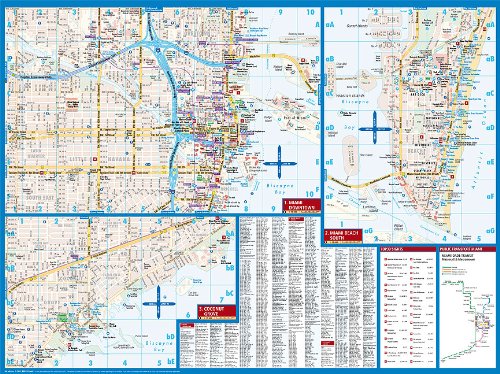 Laminated Miami Map by Borch (English Edition) - Wide World Maps & MORE! - Book - Borch - Wide World Maps & MORE!
