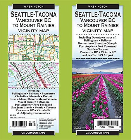 Seattle / Tacoma & Vicinity, Washington Regional Map - Wide World Maps & MORE!