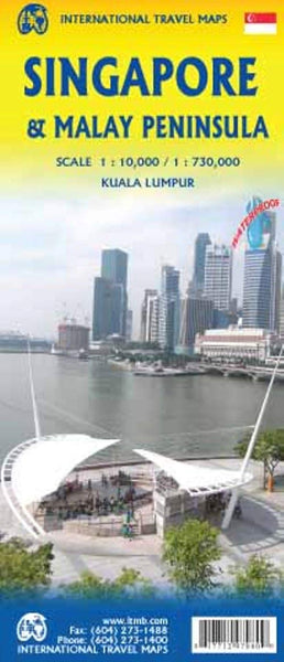 Singapore & Malay Peninsula Travel Reference Map 1:10,000/1:730,000 - Wide World Maps & MORE! - Map - ITMB Publishing, Ltd. - Wide World Maps & MORE!