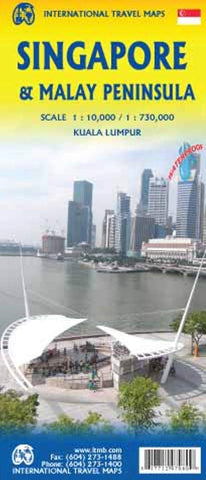 Singapore & Malay Peninsula Travel Reference Map 1:10,000/1:730,000 - Wide World Maps & MORE! - Map - ITMB Publishing, Ltd. - Wide World Maps & MORE!
