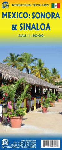 Mexico Sonora & Sinaloa Travel Reference Map 1:800K - Wide World Maps & MORE!