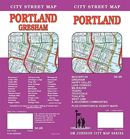 Portland, Oregon City Street Map - Wide World Maps & MORE!