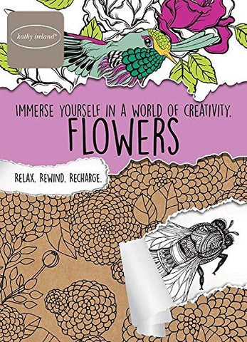 IMMERSE YOURSELF IN A WORLD OF CREATIVITY FLOWERS [Paperback] - Wide World Maps & MORE!