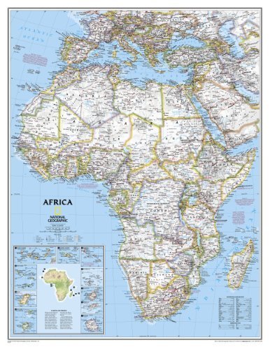 Africa Classic [Enlarged and Dry Erase Laminated] (National Geographic: Reference Map - Continents) - Wide World Maps & MORE!