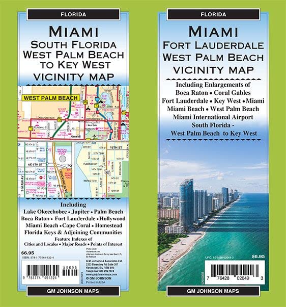 Miami / Fort Lauderdale / West Palm Beach, Florida Regional Map - Wide World Maps & MORE!