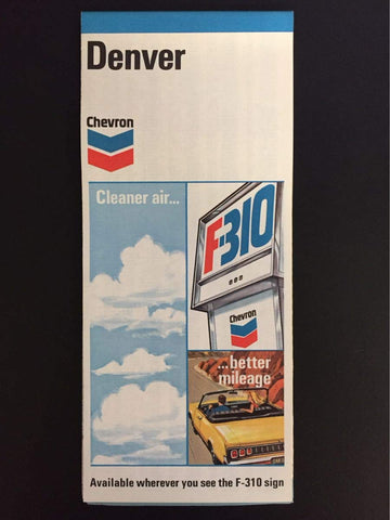 1972 Chevron Denver, CO Road Map - Wide World Maps & MORE! - Office Product - Gousha - Wide World Maps & MORE!
