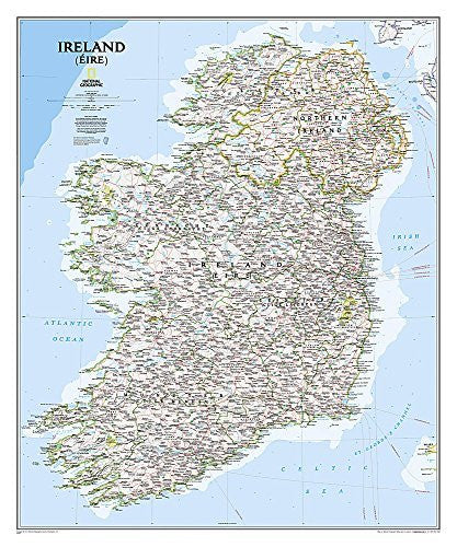 Ireland Classic [Tubed] (National Geographic Reference Map) - Wide World Maps & MORE! - Map - National Geographic Maps - Wide World Maps & MORE!