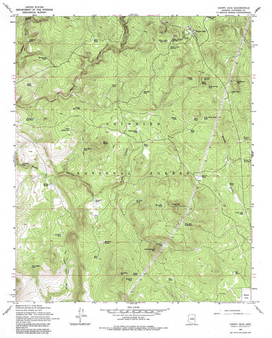 Happy Jack, AZ (7.5'×7.5' Topographic Quadrangle) - Wide World Maps & MORE! - Map - Wide World Maps & MORE! - Wide World Maps & MORE!