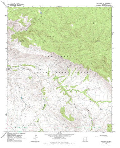 ASH CREEK NE, Arizona 7.5' - Wide World Maps & MORE! - Map - Wide World Maps & MORE! - Wide World Maps & MORE!