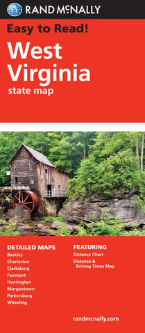 Easy To Read: West Virginia - Wide World Maps & MORE! - Book - Rand McNally - Wide World Maps & MORE!
