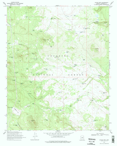 JAYCOX MTN, AZ 7.5' 1970 [Map] [Jan 01, 2017] United States Geological Survey - Wide World Maps & MORE! - Map - Wide World Maps & MORE! - Wide World Maps & MORE!