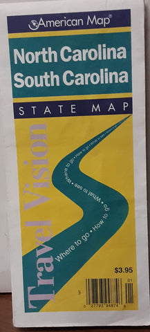 North & South Carolina: State Map (Travelvision State Maps) - Wide World Maps & MORE!