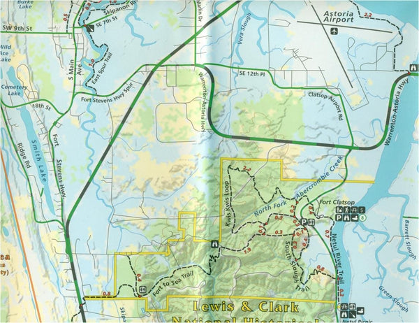 NW Coast Trail Map & Guide, Oregon and Washington - Wide World Maps & MORE!