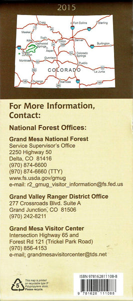 Grand Mesa National Forest Grand Valley Ranger District, Colorado - Wide World Maps & MORE!