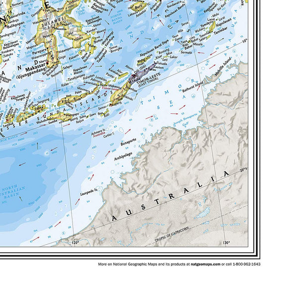 Asia Classic [Laminated, Tubed] (National Geographic Reference Map) - Wide World Maps & MORE!