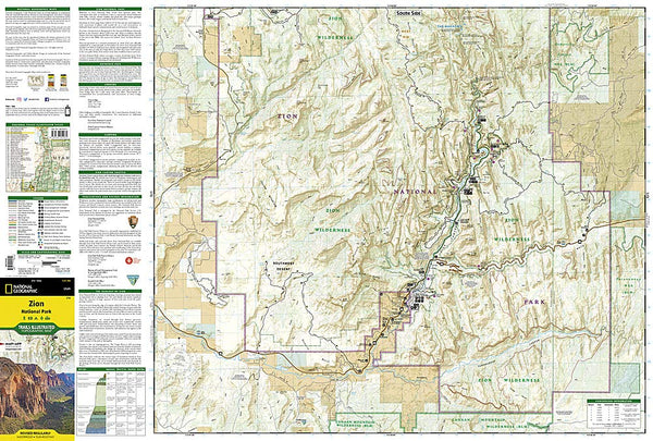 Zion National Park (National Geographic Trails Illustrated Map 214) - Wide World Maps & MORE! - Map - National Geographic Maps - Wide World Maps & MORE!