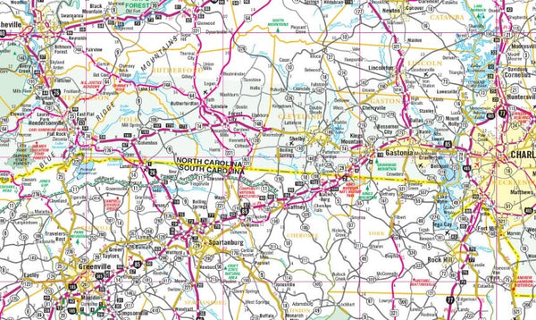 North & South Carolina, North Carolina State Map [Map] Five Star Map - Wide World Maps & MORE!