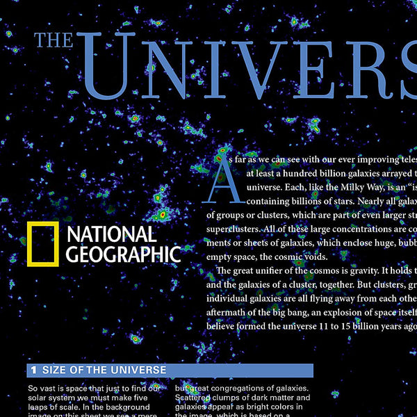The Universe [Tubed] (National Geographic Reference Map) - Wide World Maps & MORE!